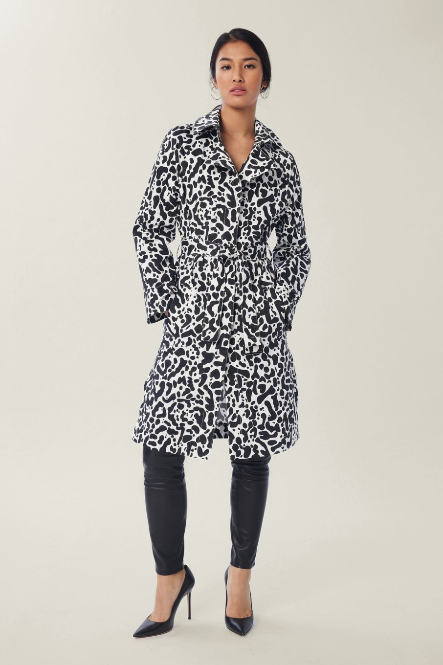 Women LITA Coats & Jackets | Trench In Printed Sustainable Cotton