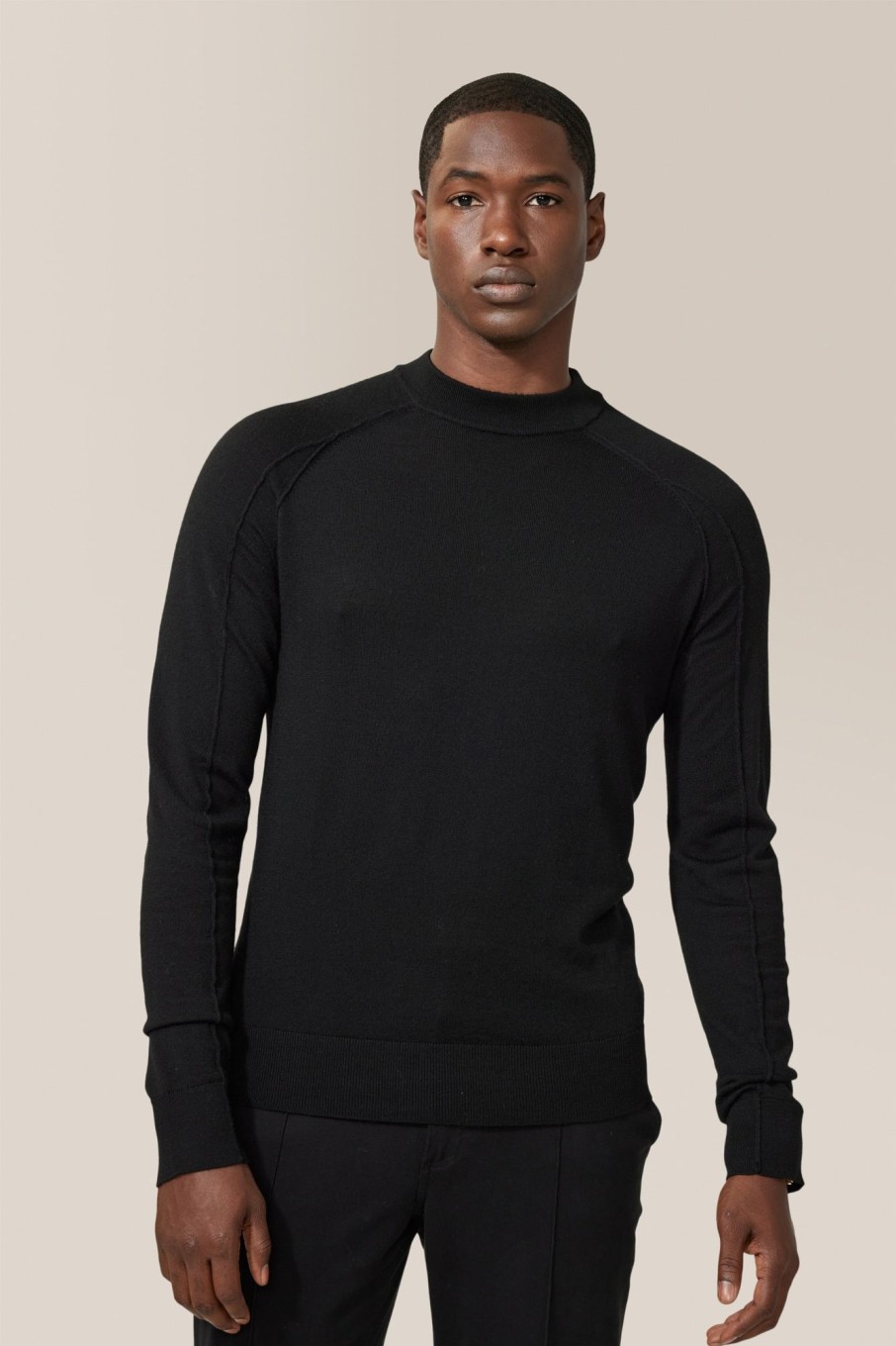 Men Good Man Brand Knitwear | Mvp Mock-Neck Sweater