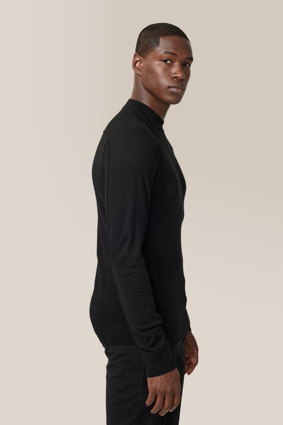 Men Good Man Brand Knitwear | Mvp Mock-Neck Sweater