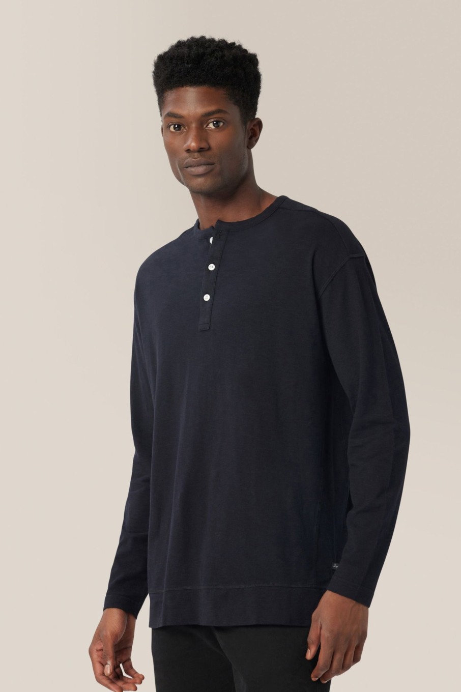 Men Good Man Brand Tees | Relaxed Henley