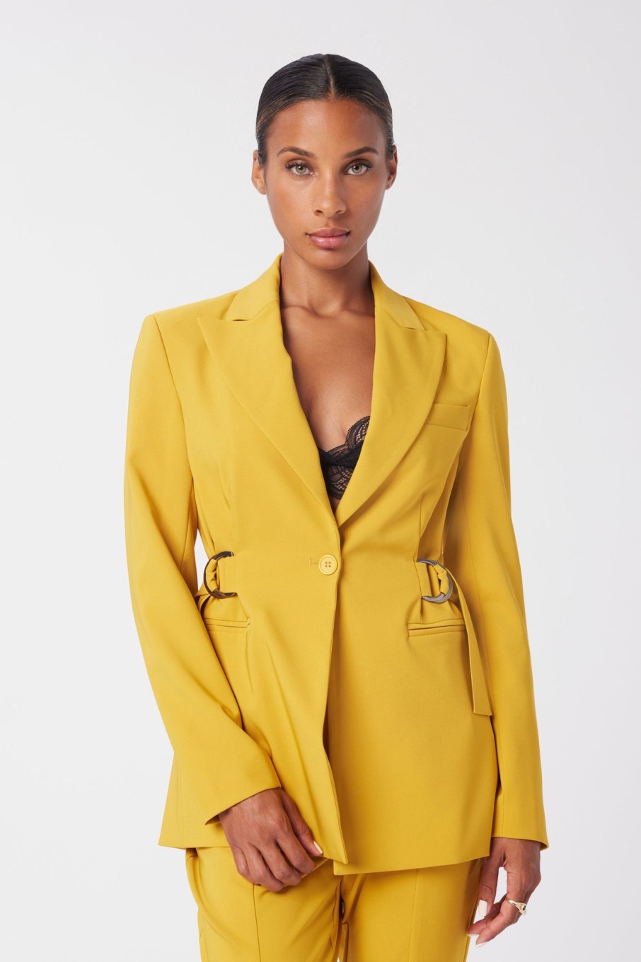 Women LITA Coats & Jackets | D-Ring Blazer In Crepe Georgette