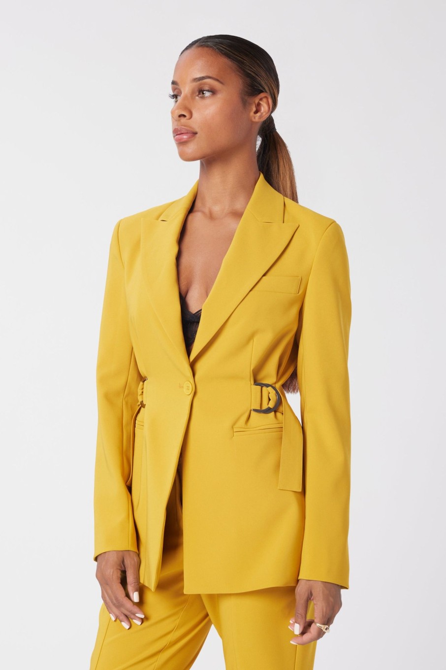 Women LITA Coats & Jackets | D-Ring Blazer In Crepe Georgette