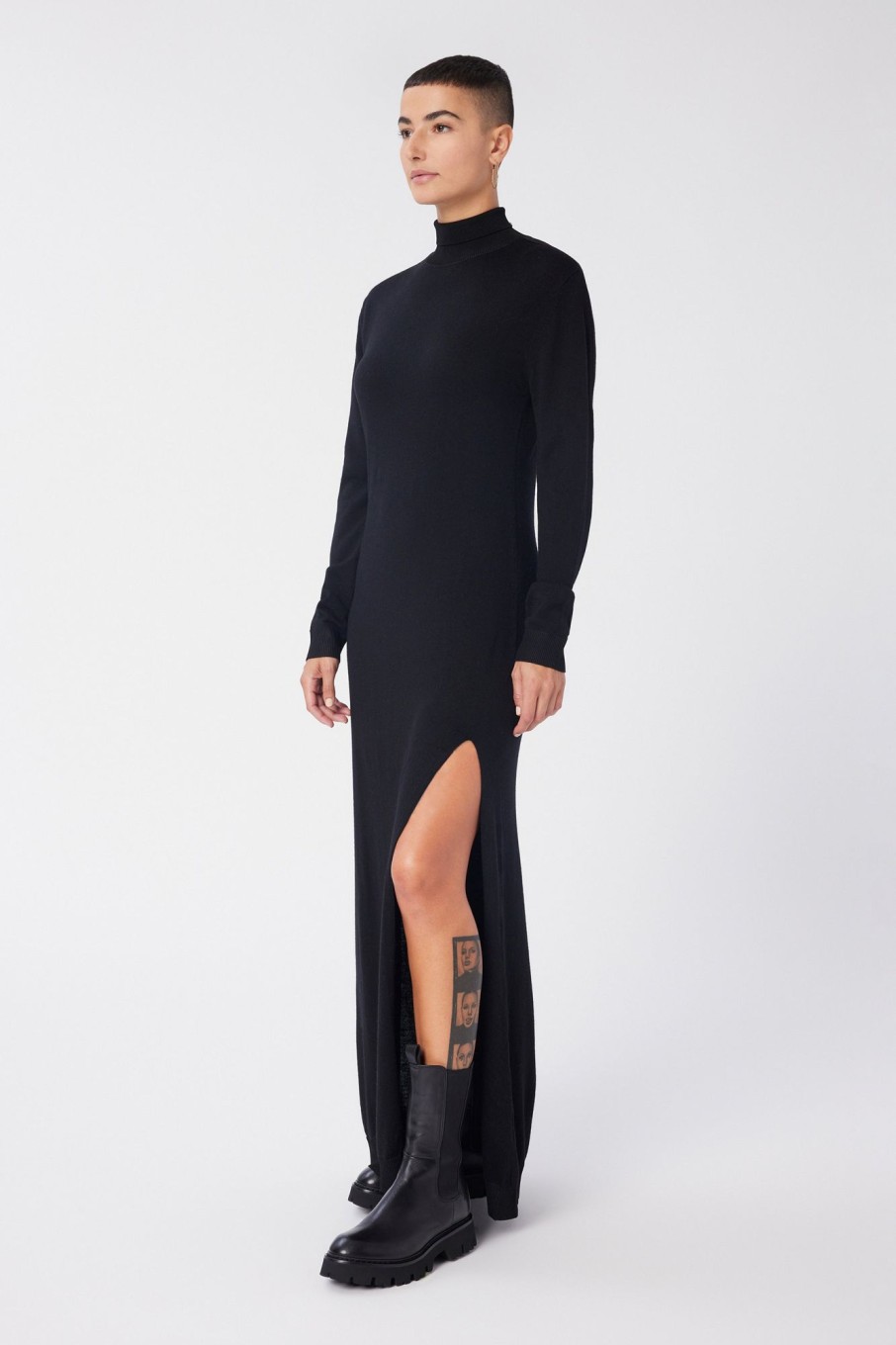 Women LITA Dresses | Solid Affection Dress In Merino Wool