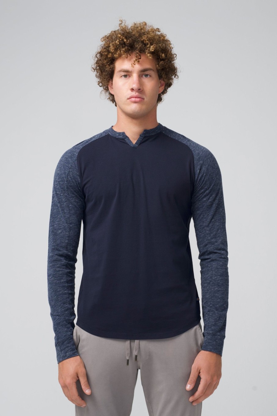 Men Good Man Brand Tees | Varsity Long Sleeve Tee