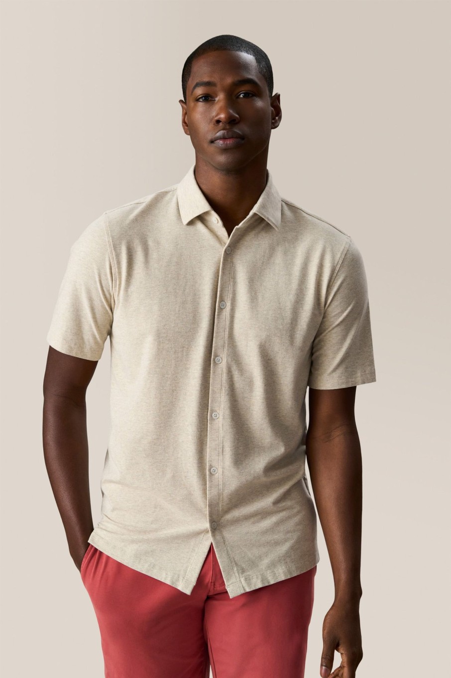 Men Good Man Brand Button Down Shirts | Big On-Point Shirt: Stretch