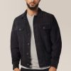 Men Good Man Brand Jackets | Suede Jean Jacket