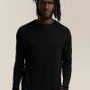 Men Good Man Brand Knitwear | V-Notch Crew Sweater