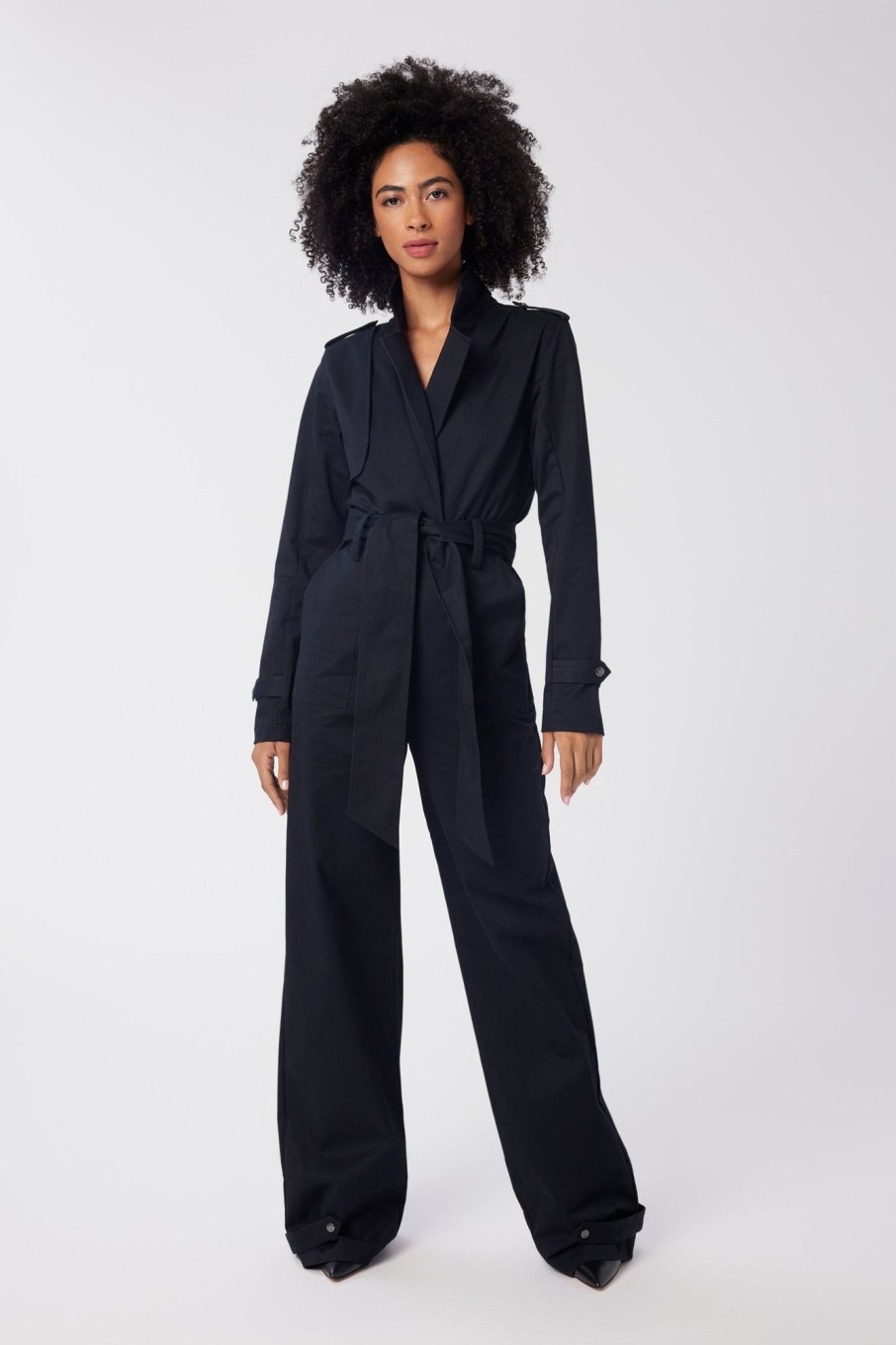 Women LITA Jumpsuits | Trench Jumpsuit In Stretch Twill Cotton