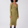 Women LITA Dresses | Cable Strapped Dress In Merino Wool