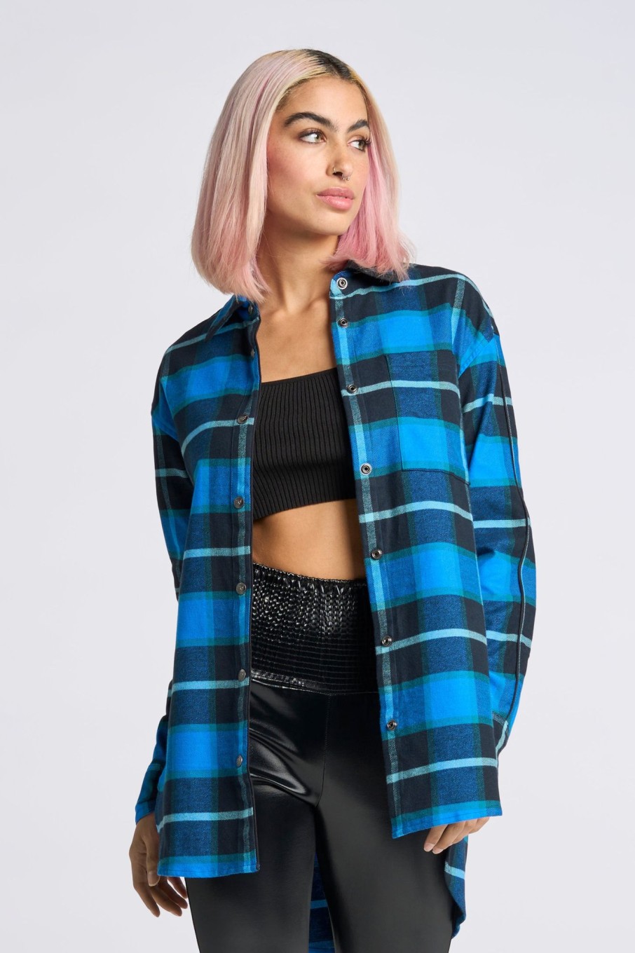 Women LITA Tops | Plaid Shirt In Brushed Cotton Flannel