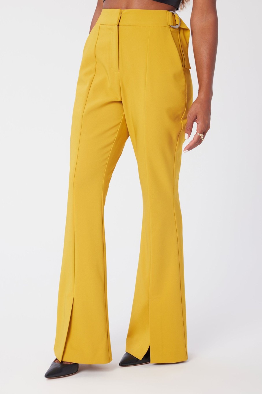 Women LITA Pants And Shorts | Flared Leg Suit Pant In Crepe