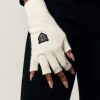 Women LITA | Black Cheetah Gloves In So Soft Cashmere