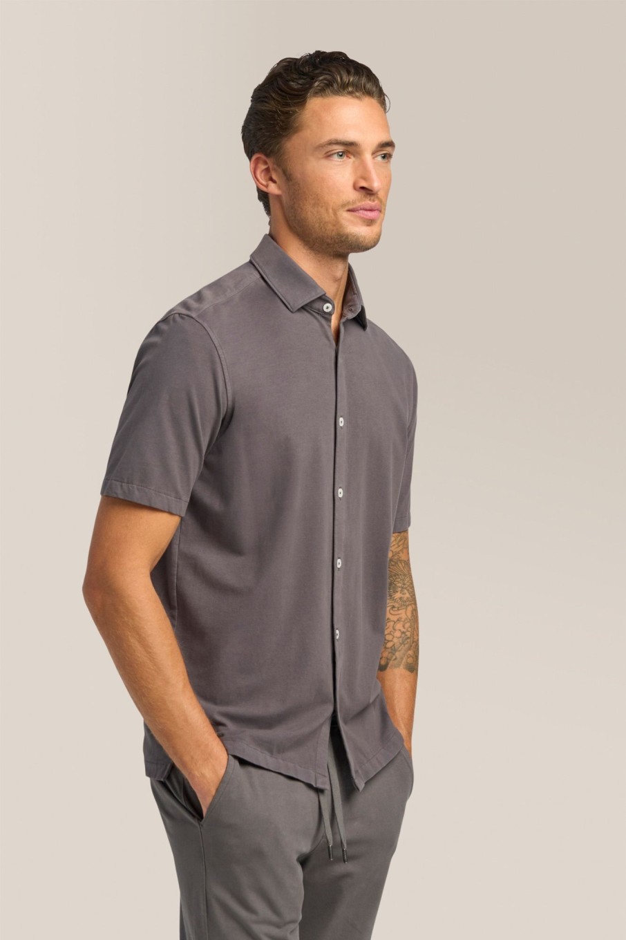 Men Good Man Brand Button Down Shirts | Big On-Point Shirt: Stretch