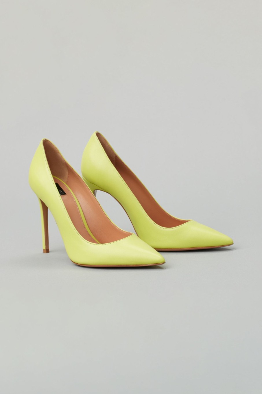 Women LITA | Solid Point Toe Pump In Leather