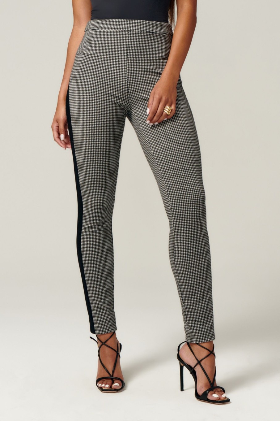 Women LITA Pants And Shorts | Leader Track Pant In Houndstooth Luxe Jersey