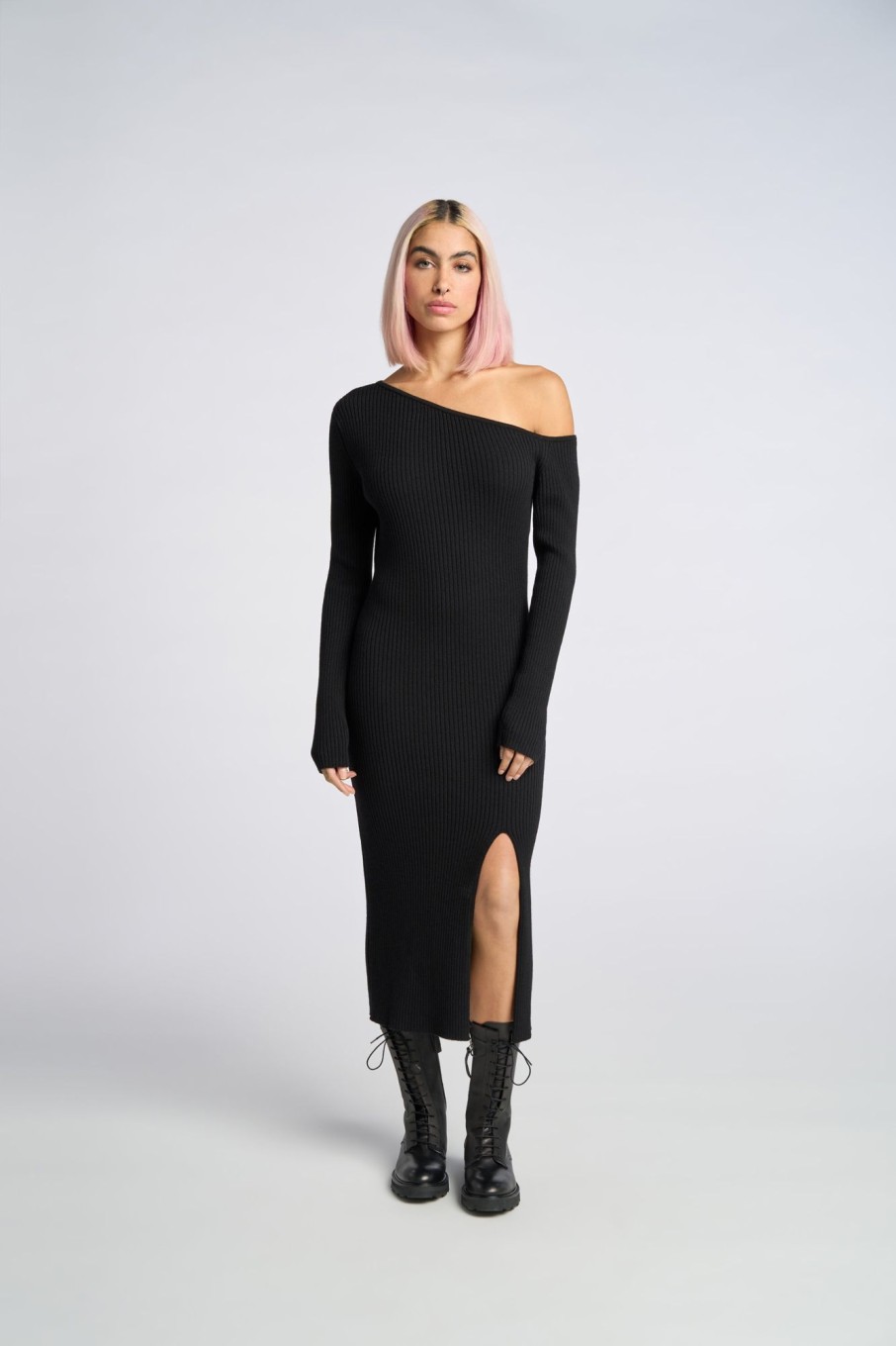 Women LITA Dresses | Asymmetrical Long Sleeve Sheath Dress