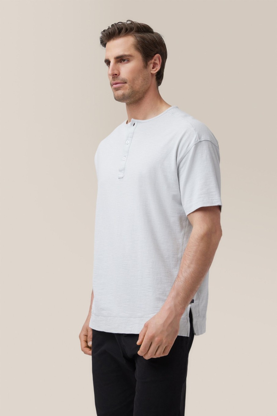 Men Good Man Brand Tees | Short Sleeve Henley