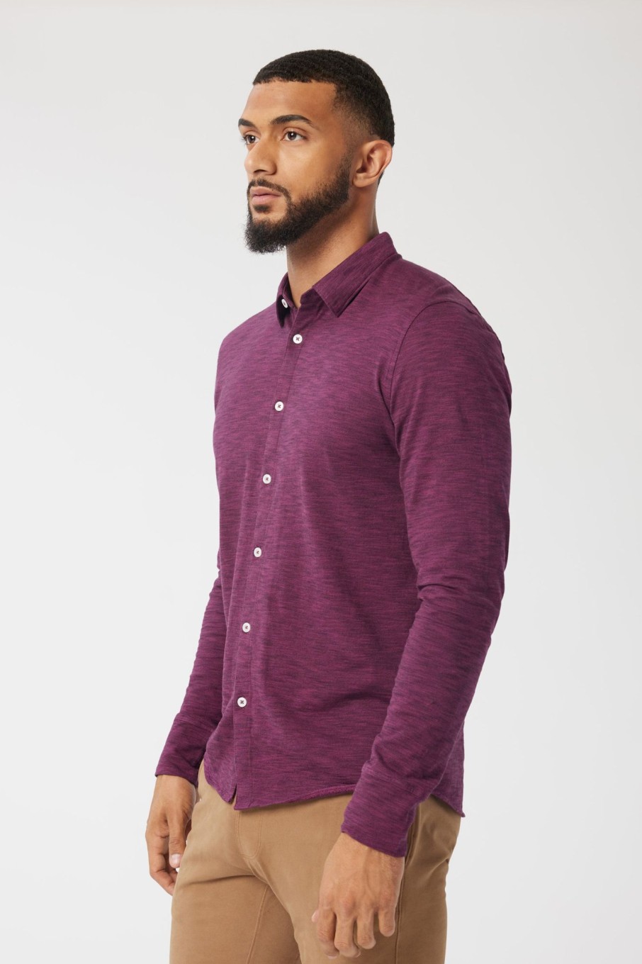 Men Good Man Brand Button Down Shirts | Long Sleeve On-Point Soft Shirt