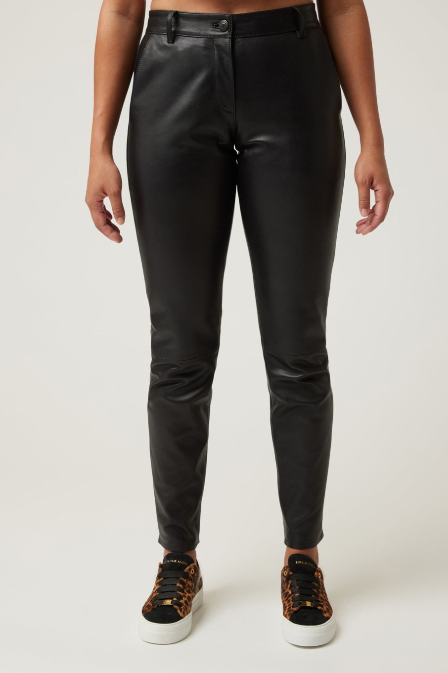 Women LITA Pants And Shorts | Leather Boyfriend Pant