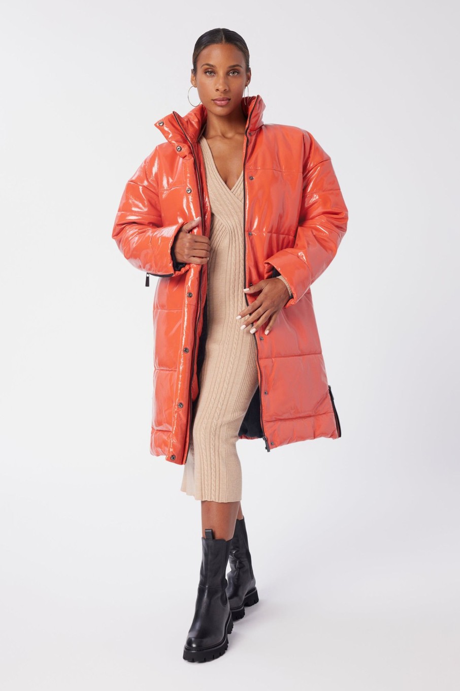 Women LITA Coats & Jackets | Puffer Coat In Leather