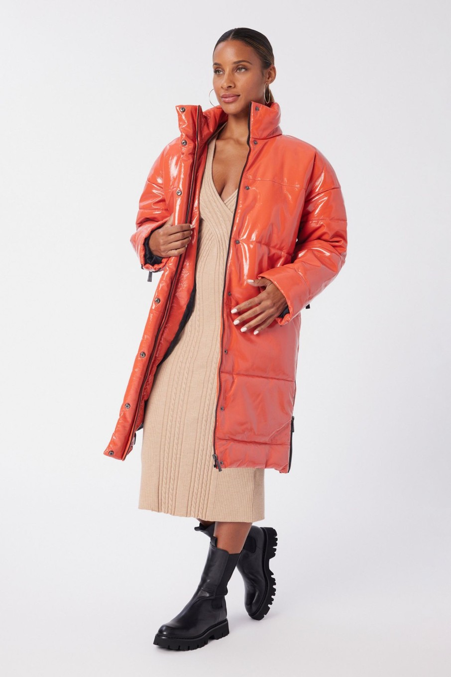 Women LITA Coats & Jackets | Puffer Coat In Leather